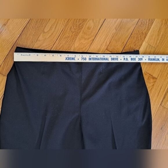 St John Caviar Size 14 Women's Black Pleated Trouser Dress Pants Side Zip Luxury - Picture 8 of 11